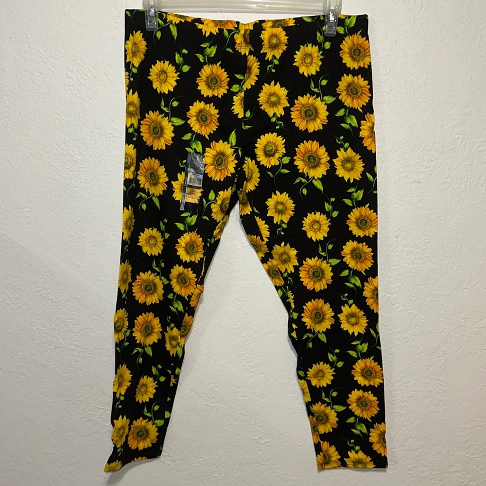 No Boundaries Ankle Sunflower Leggings - Juniors XXXL (21)